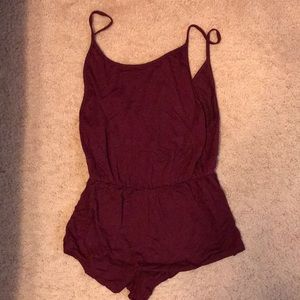 maroon romper